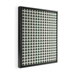 Clovers XXXVIII Dark Green Botanical Pattern Framed Canvas Print Gallery Image 2