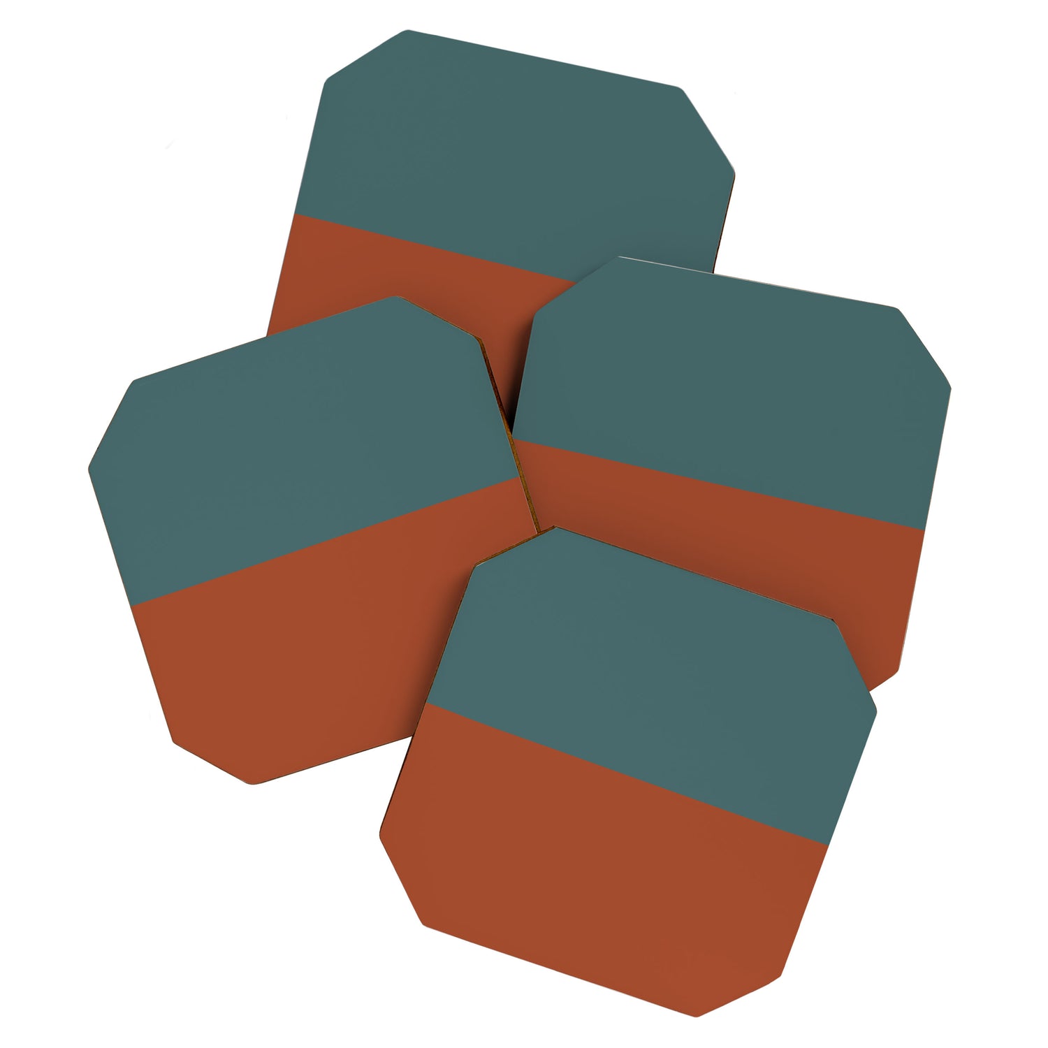 Color Block Abstract V Coaster Gallery Image 1