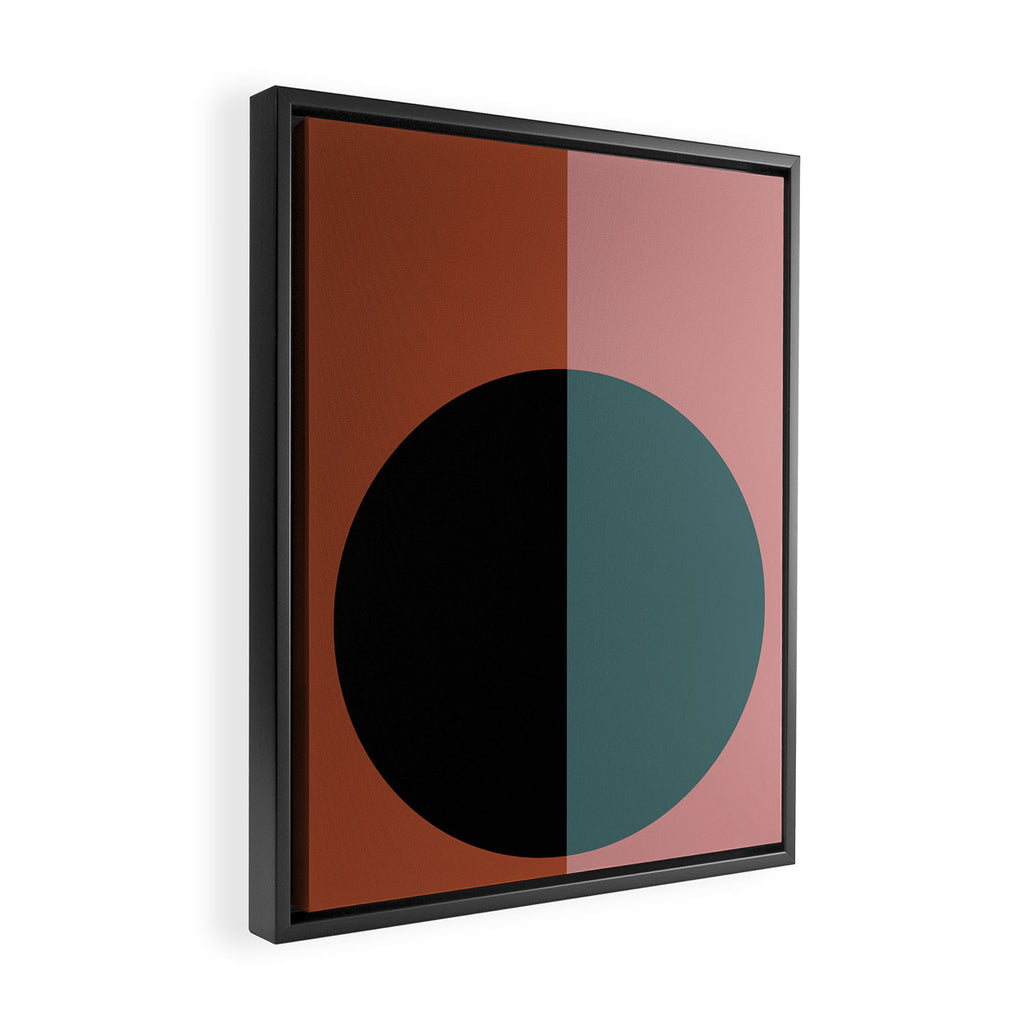 Color Block Abstract V Framed Canvas Print Gallery Image 2
