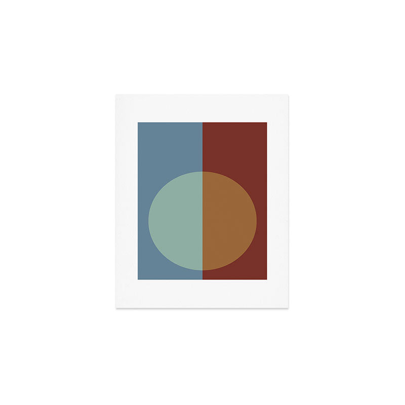 Color Block Abstract X Art Print Gallery Image 1