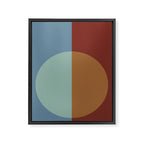 Color Block Abstract X Framed Canvas Print Gallery Image 8