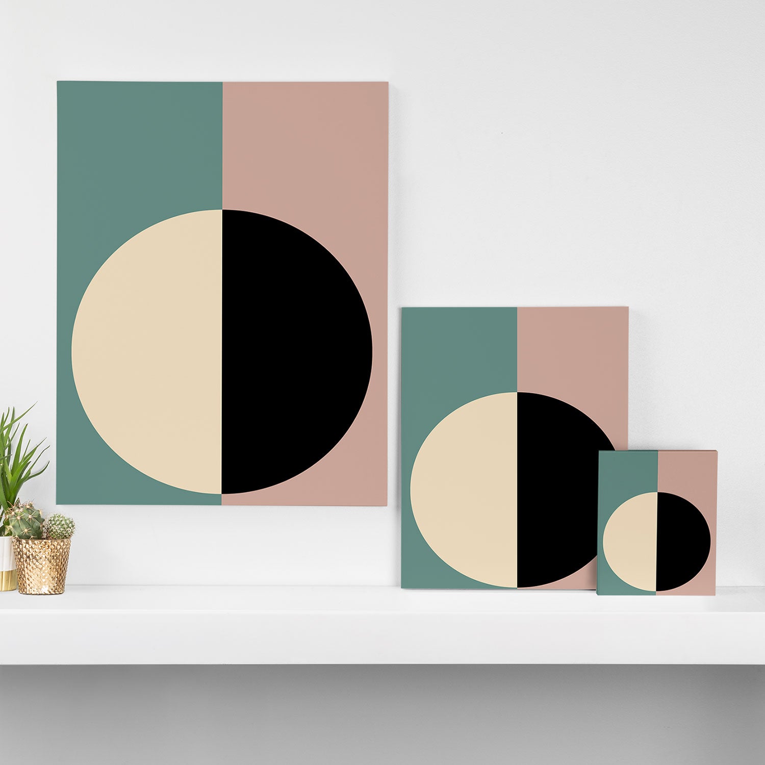 Color Block Abstract XIX Canvas Print Gallery Image 3