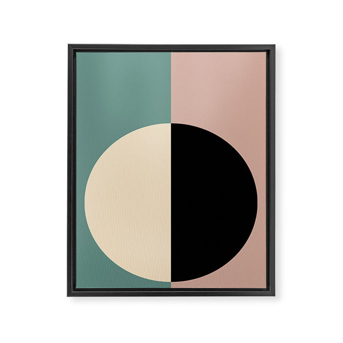 Color Block Abstract XIX Framed Canvas Print Gallery Image 1