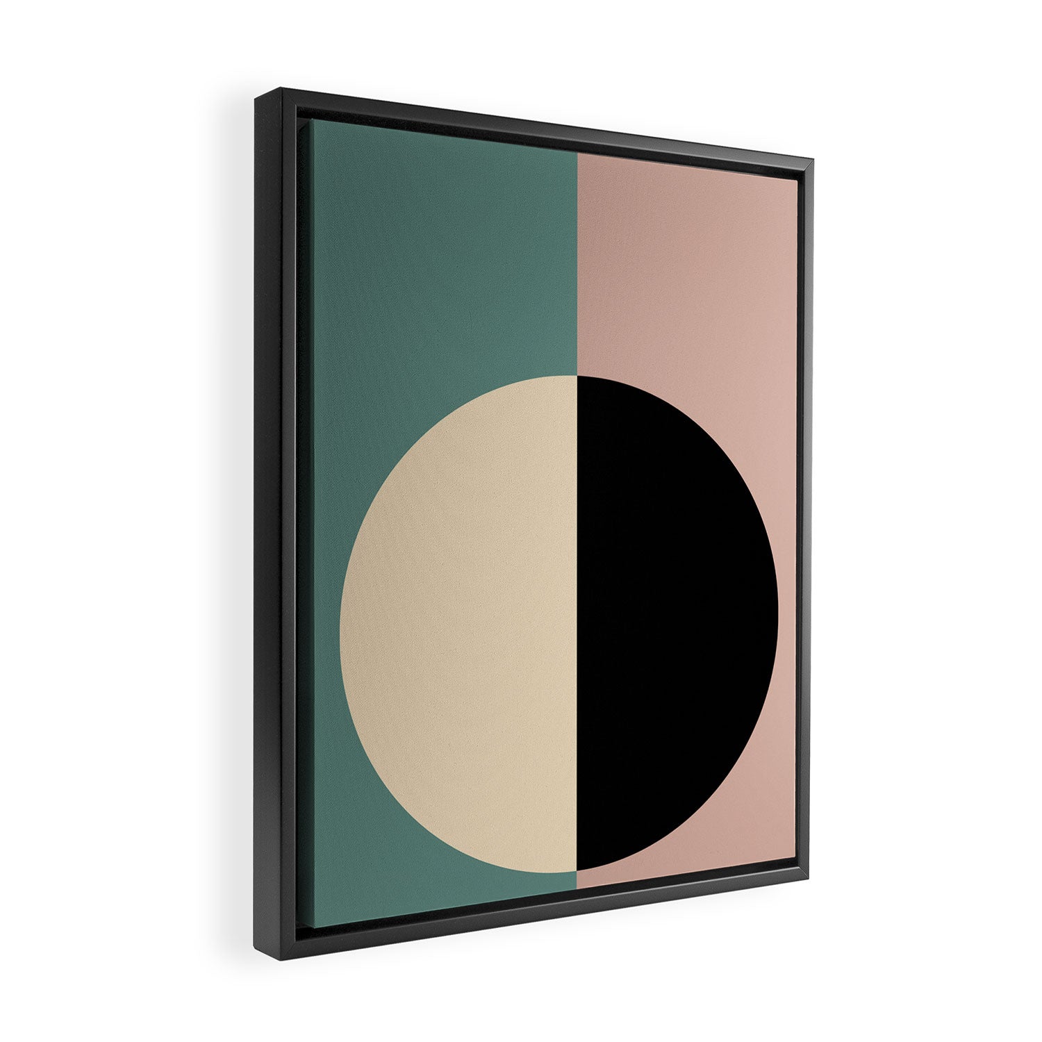 Color Block Abstract XIX Framed Canvas Print Gallery Image 2