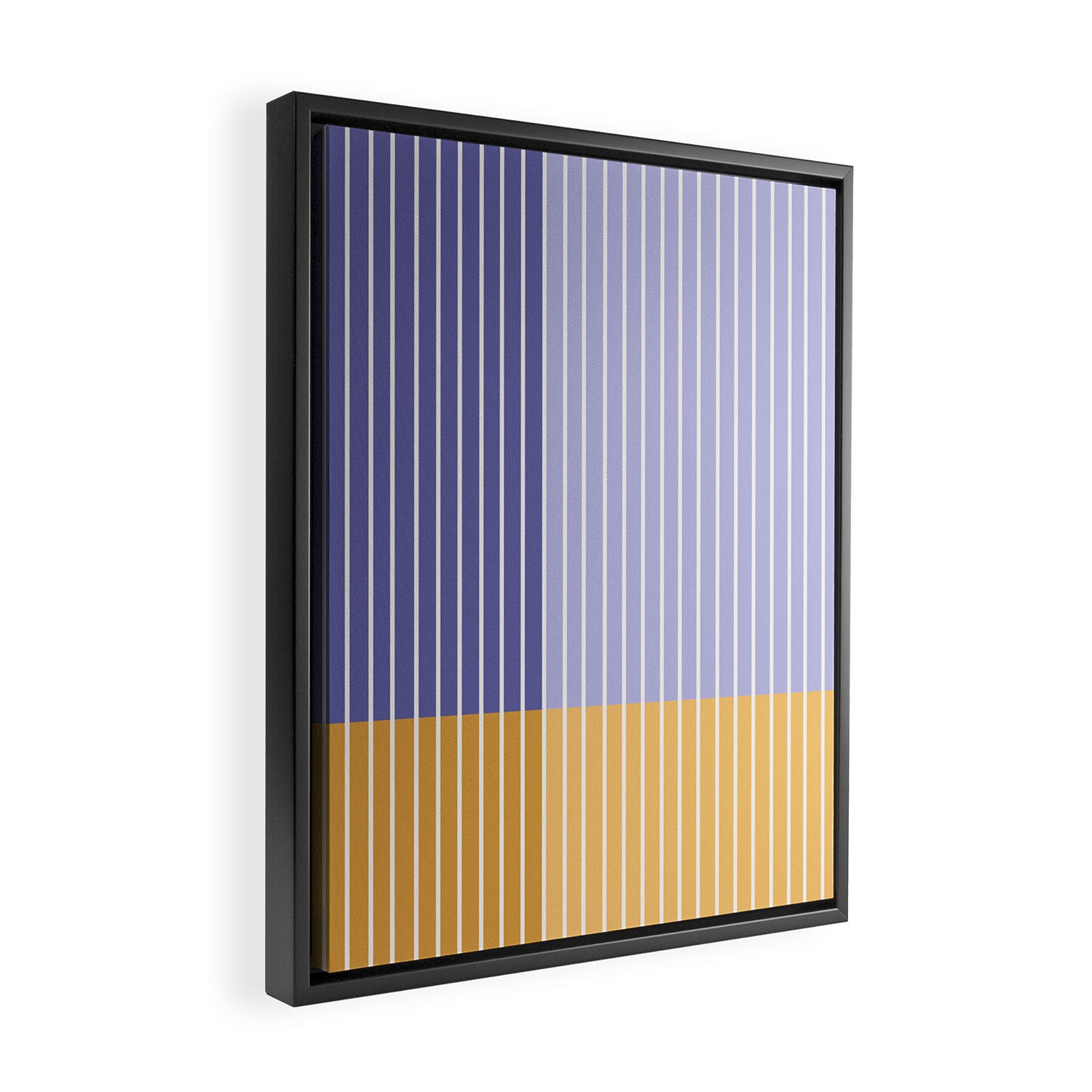 Color Block Line Abstract XXI Framed Canvas Print Gallery Image 2