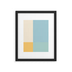 Color Block Line Abstract III Coastal Beachy Framed Art Print Gallery Image 4