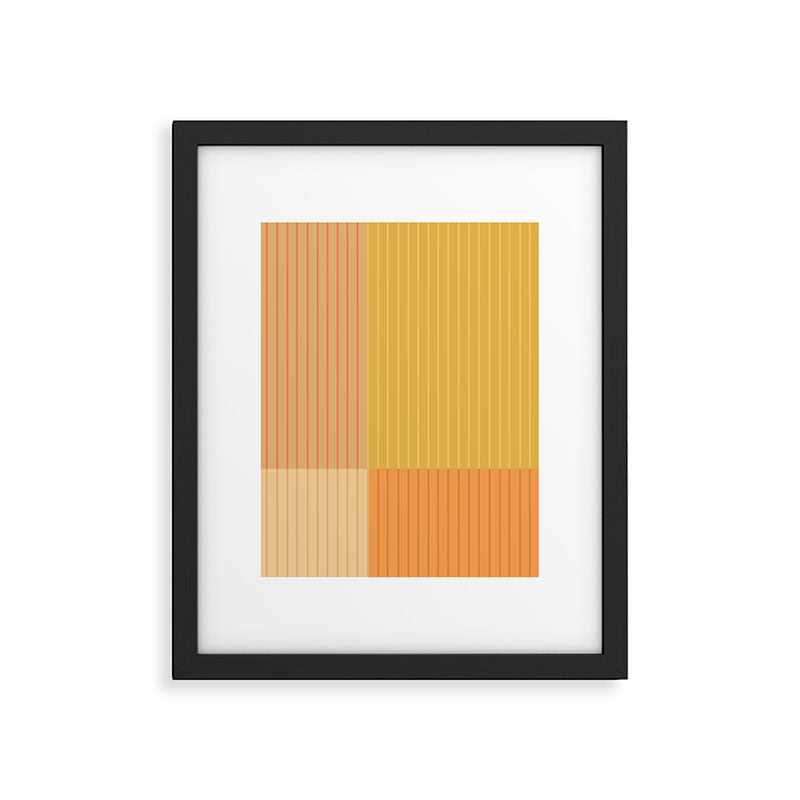 Color Block Line Abstract IV Boho Western Framed Art Print Gallery Image 6