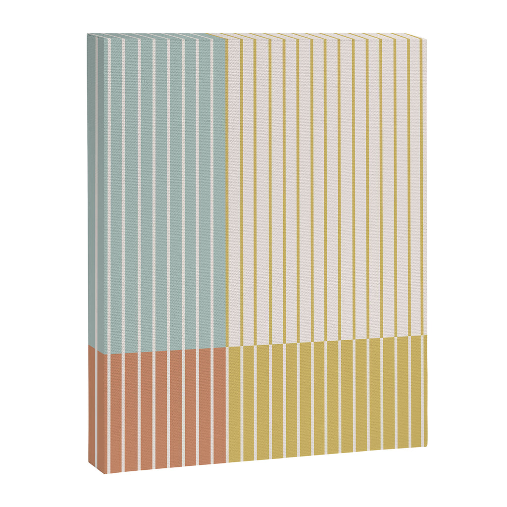 Color Block Line Abstract IX Coastal Beachy Canvas Print Gallery Image 8