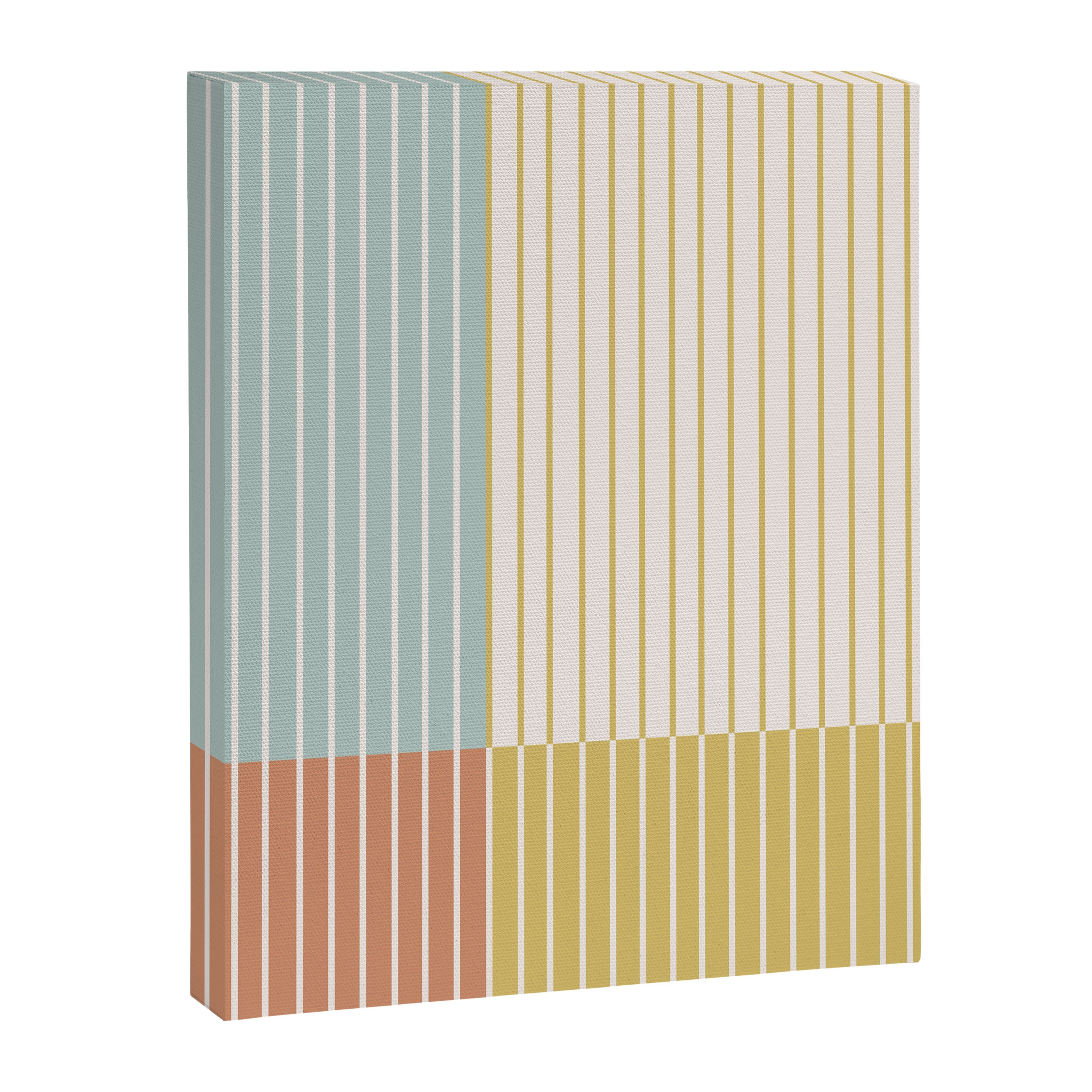 Color Block Line Abstract IX Coastal Beachy Canvas Print Gallery Image 8