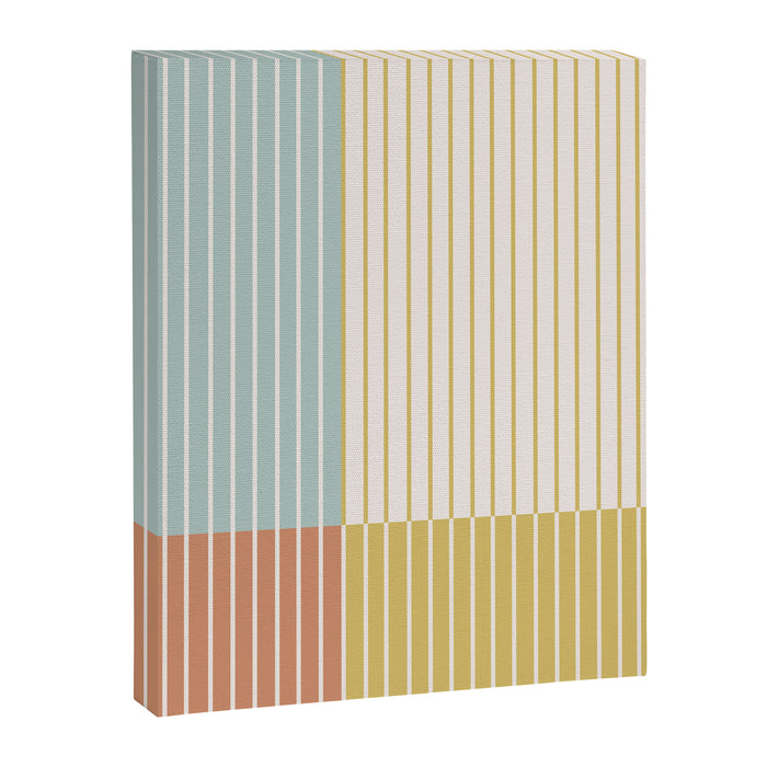 Color Block Line Abstract IX Coastal Beachy Canvas Print Gallery Image 1