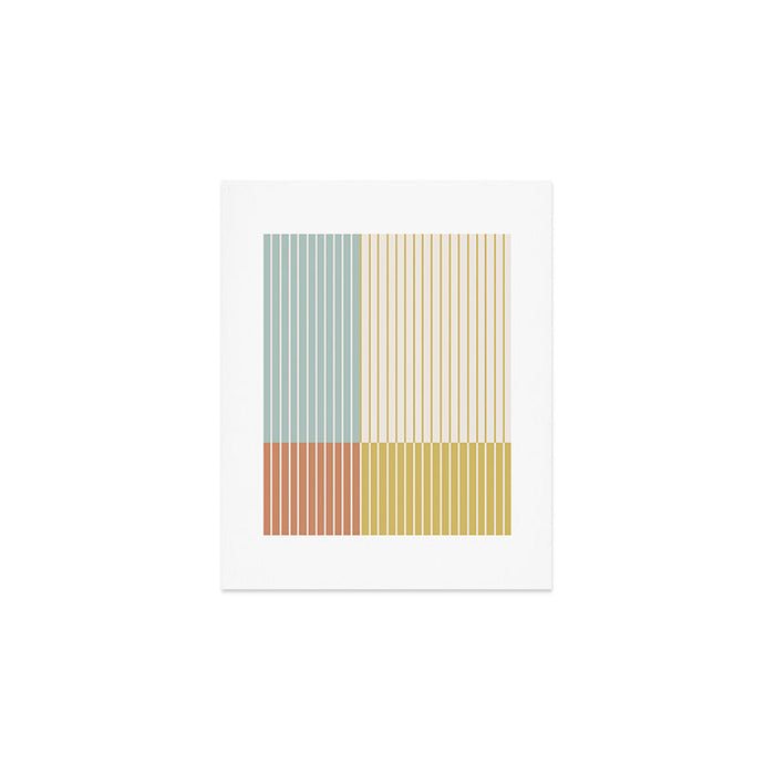 Color Block Line Abstract IX Coastal Beachy Art Print Gallery Image 1