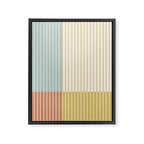 Color Block Line Abstract IX Coastal Beachy Framed Canvas Print Gallery Image 8