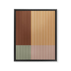 Color Block Line Abstract LII Boho Western Framed Canvas Print Gallery Image 8