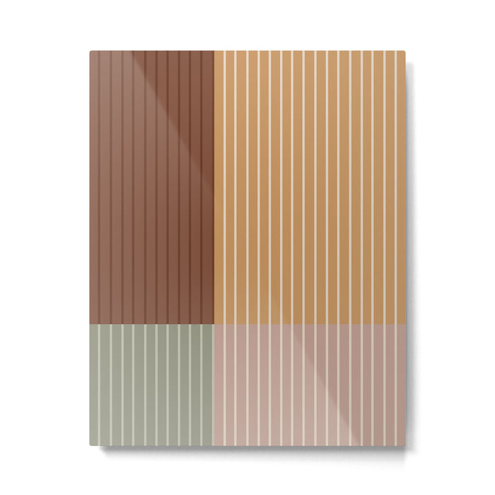 Color Block Line Abstract LII Boho Western Metal Print Gallery Image 1