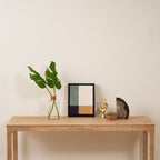 Color Block Line Abstract LXX Retro Boho Framed Canvas Print Gallery Image 4