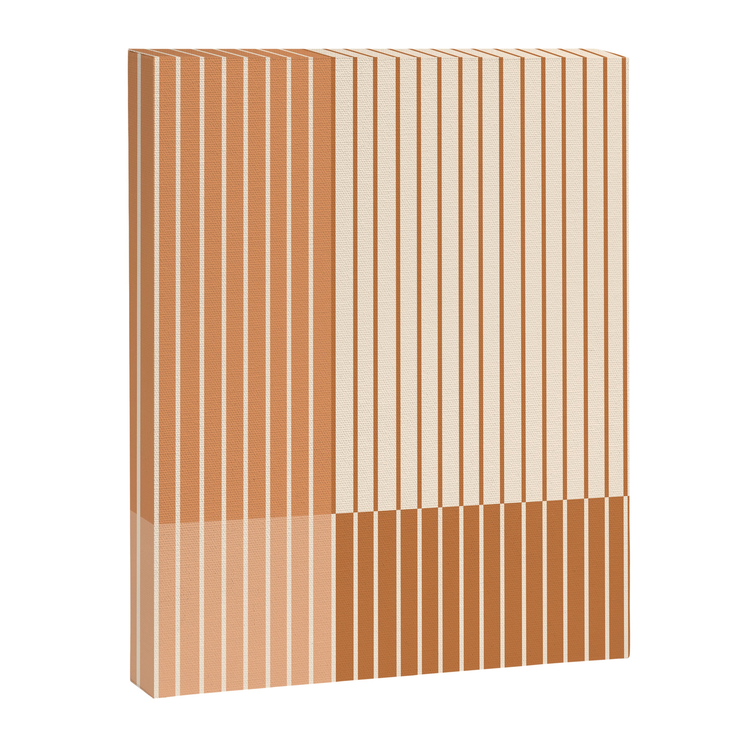 Color Block Line Abstract LXXIX Pantone Peach Fuzz Canvas Print Gallery Image 6