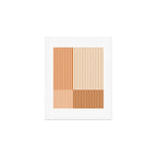 Color Block Line Abstract LXXIX Pantone Peach Fuzz Art Print Gallery Image 1