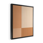 Color Block Line Abstract LXXIX Pantone Peach Fuzz Framed Canvas Print Gallery Image 2