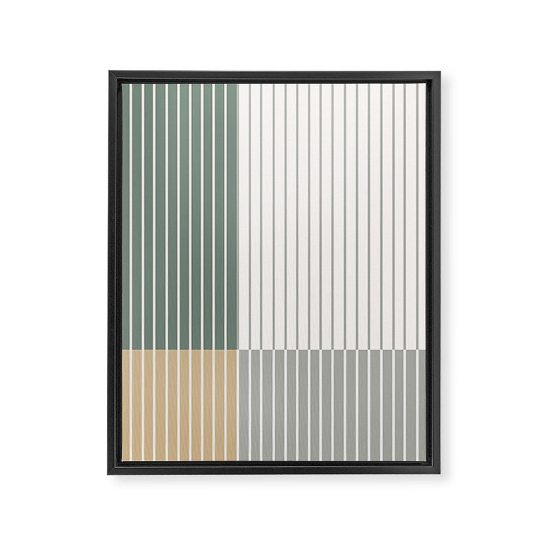 Color Block Line Abstract LXXX Framed Canvas Print Gallery Image 6