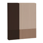 Color Block Line Abstract LXXXI Mocha Coffee Canvas Print Gallery Image 8