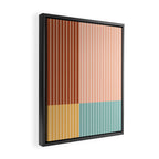 Color Block Line Abstract VI Framed Canvas Print Gallery Image 2