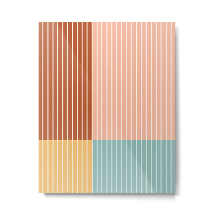 Color Block Line Abstract VI Metal Print Gallery Image 1