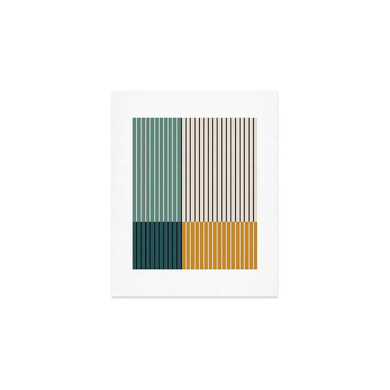 Color Block Line Abstract VIII Art Print Gallery Image 1