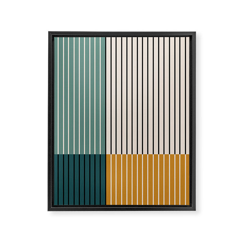 Color Block Line Abstract VIII Framed Canvas Print Gallery Image 8