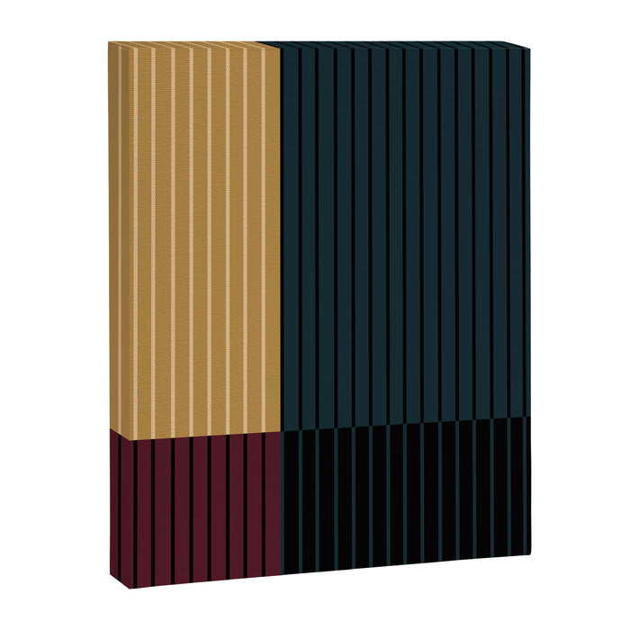 Color Block Line Abstract X Canvas Print Gallery Image 1