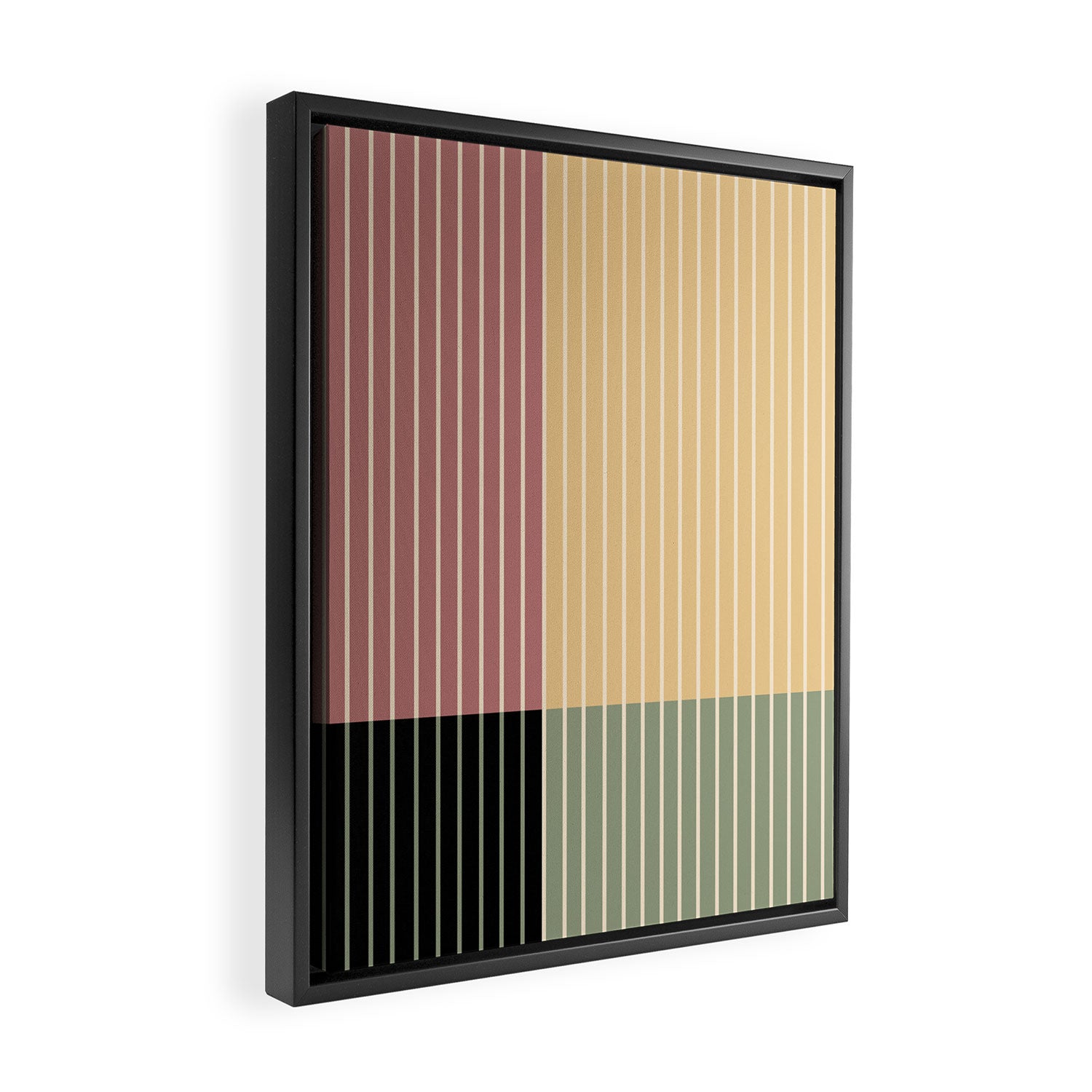 Color Block Line Abstract XII Framed Canvas Print Gallery Image 2