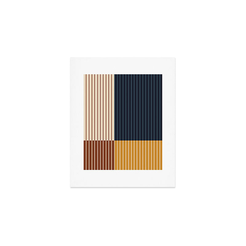 Color Block Line Abstract XIII Art Print Gallery Image 1