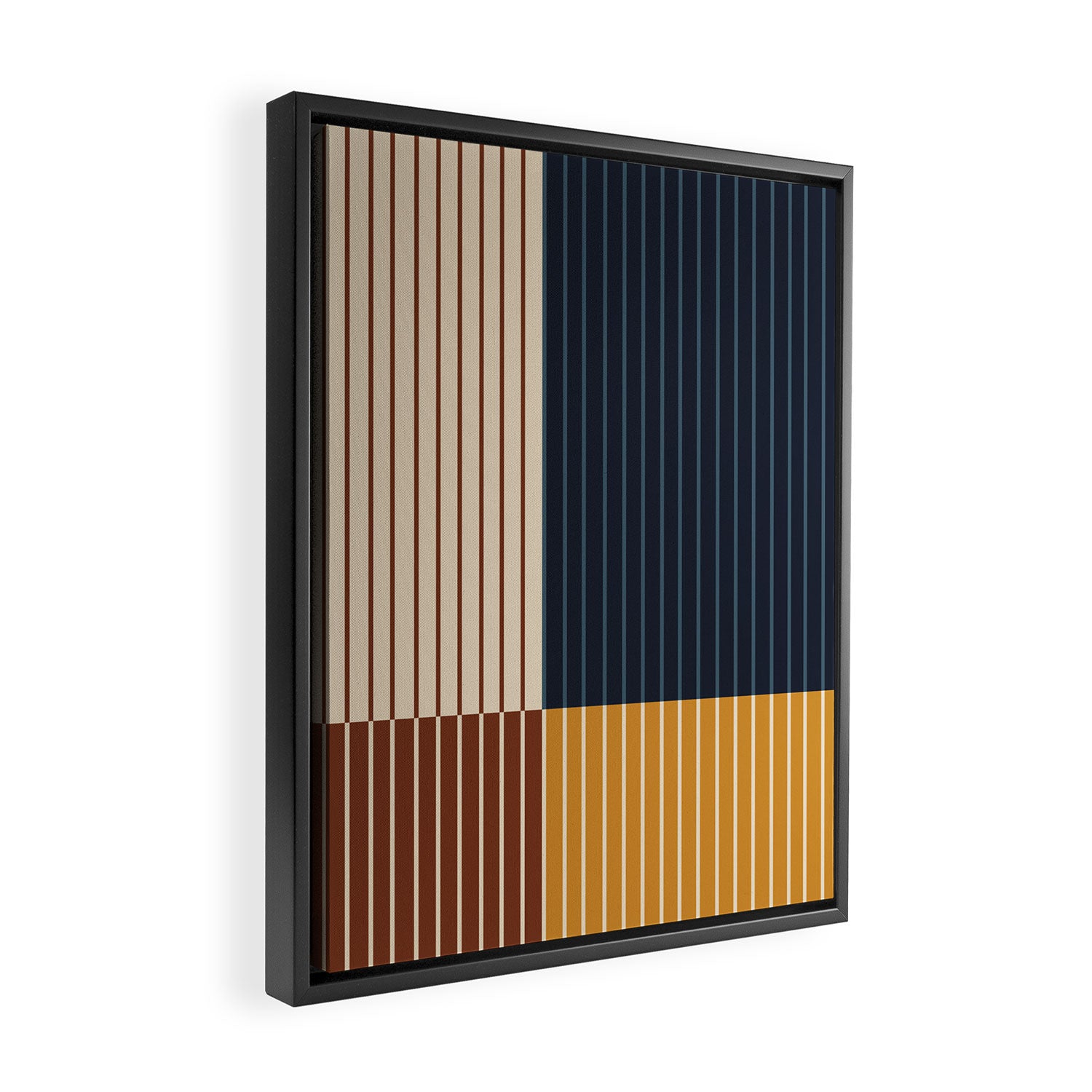 Color Block Line Abstract XIII Framed Canvas Print Gallery Image 2