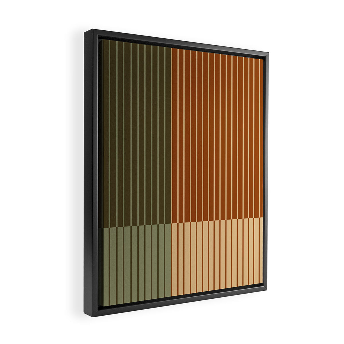 Color Block Line Abstract XIV Framed Canvas Print Gallery Image 2