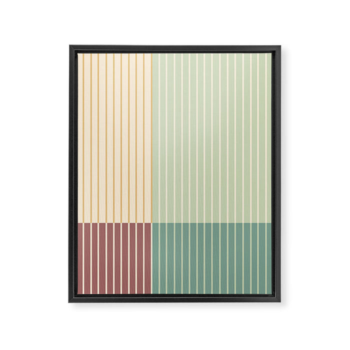 Color Block Line Abstract XIX Framed Canvas Print Gallery Image 1