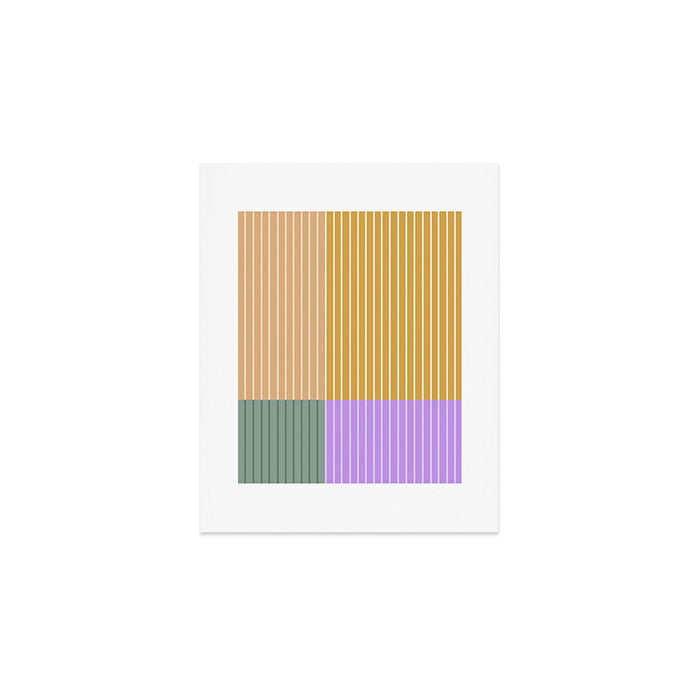Color Block Line Abstract XLIII Art Print Gallery Image 1