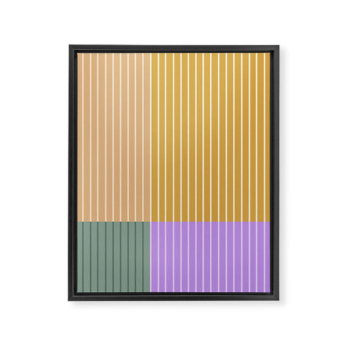 Color Block Line Abstract XLIII Framed Canvas Print Gallery Image 1