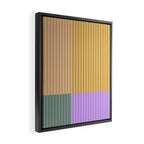 Color Block Line Abstract XLIII Framed Canvas Print Gallery Image 2