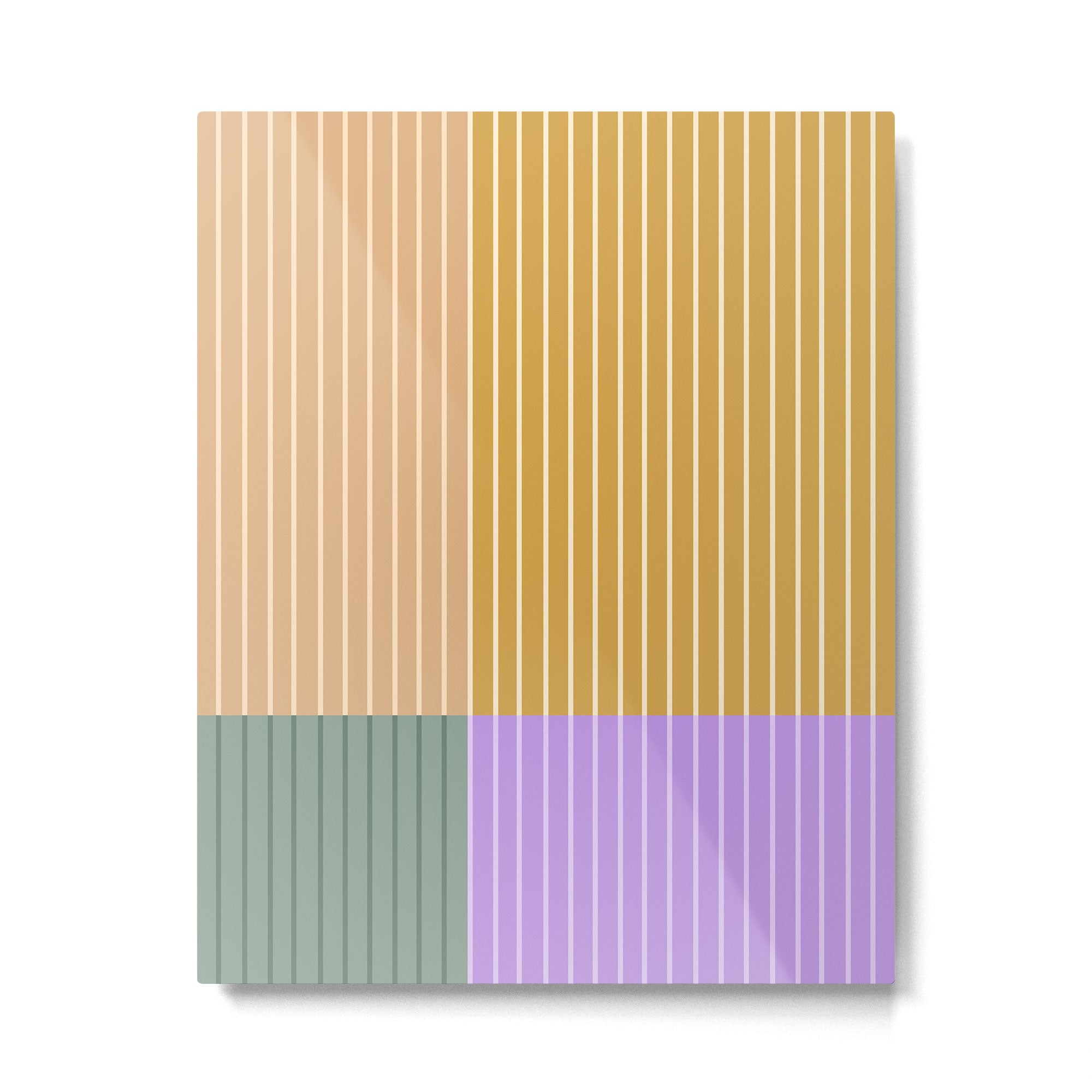 Color Block Line Abstract XLIII Metal Print Gallery Image 6