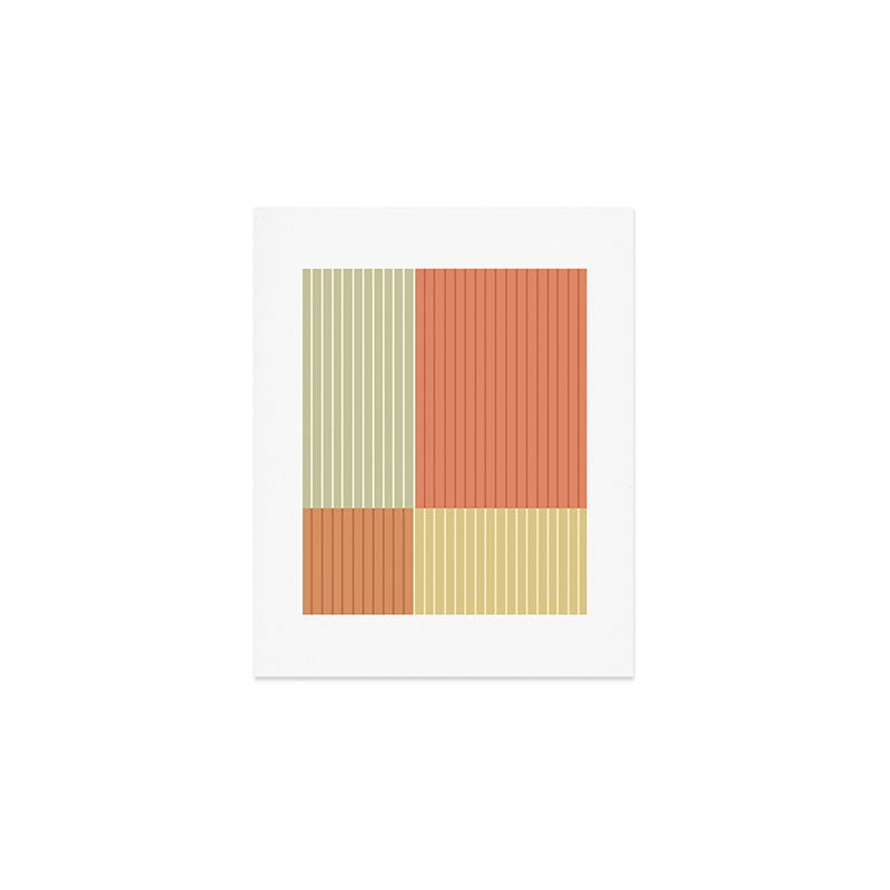 Color Block Line Abstract XLVII Art Print Gallery Image 1