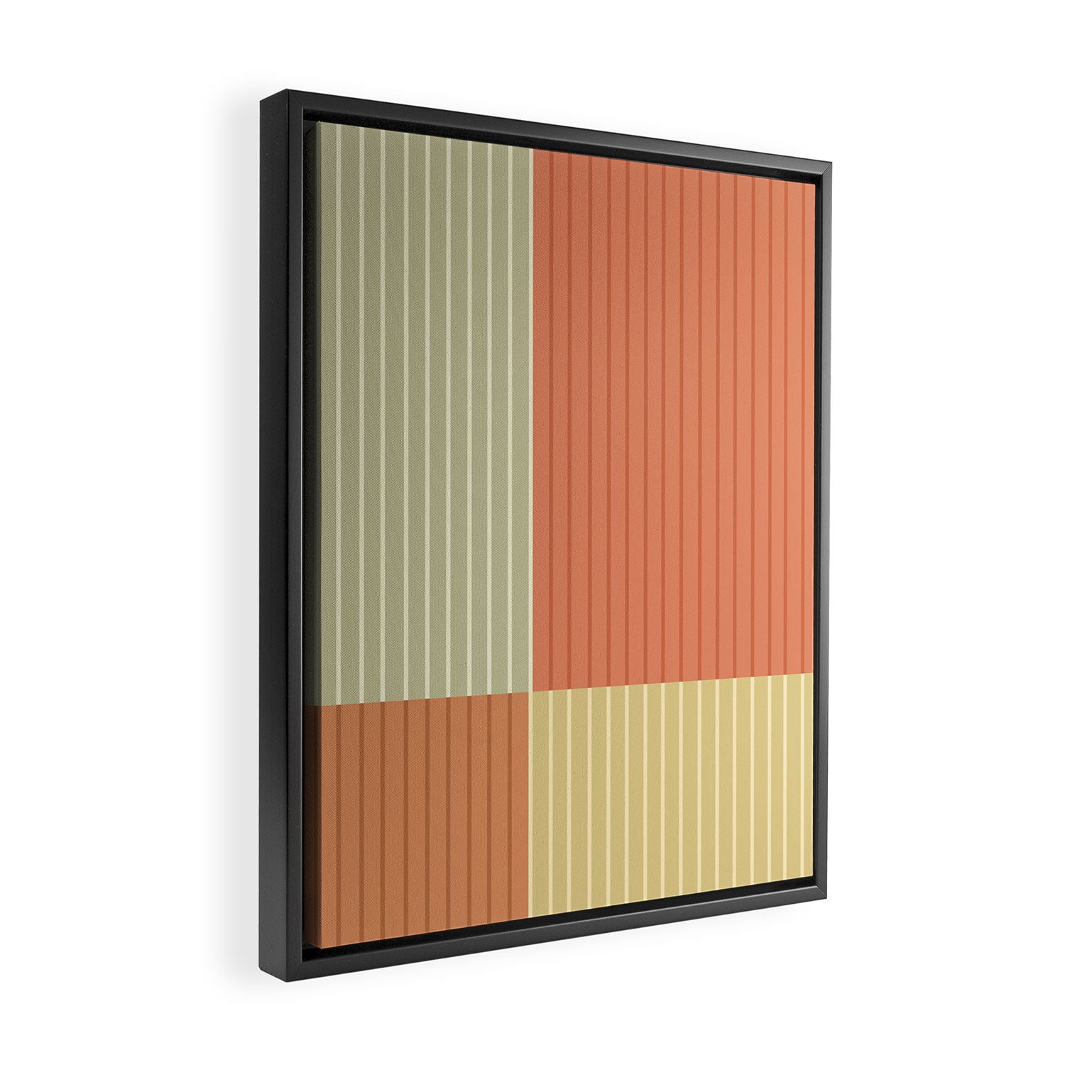 Color Block Line Abstract XLVII Framed Canvas Print Gallery Image 2