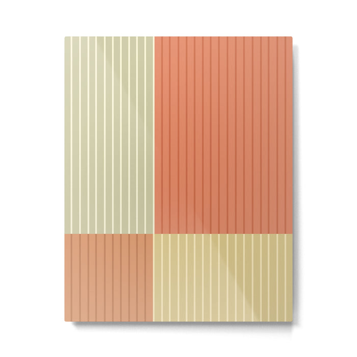 Color Block Line Abstract XLVII Metal Print Gallery Image 1