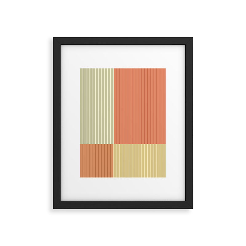 Color Block Line Abstract XLVII Framed Art Print Gallery Image 6