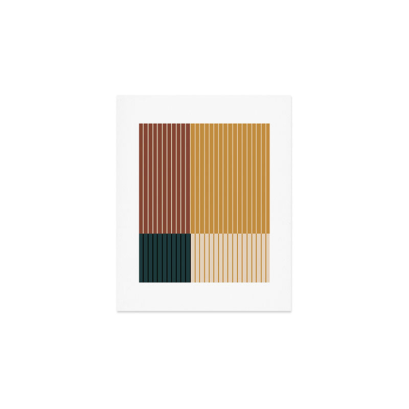 Color Block Line Abstract XV Art Print Gallery Image 1