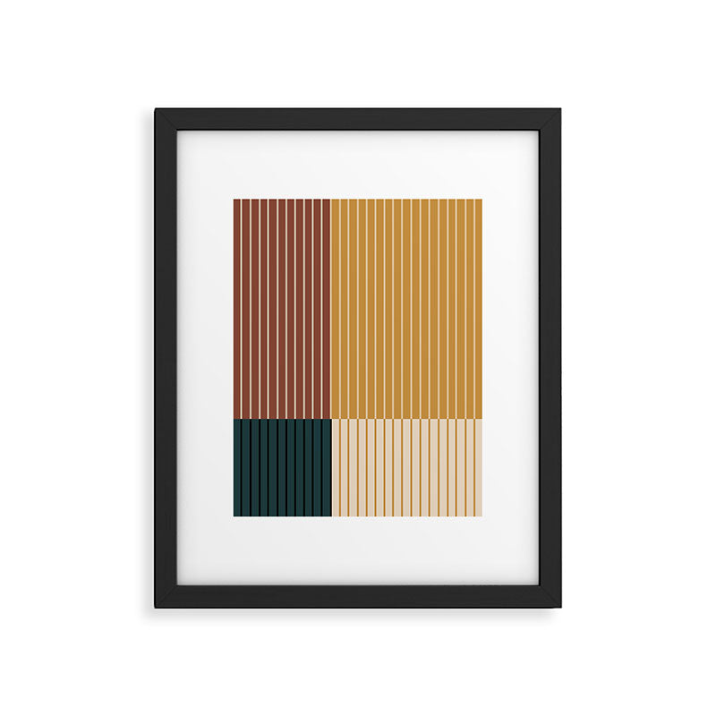 Color Block Line Abstract XV Framed Art Print Gallery Image 6