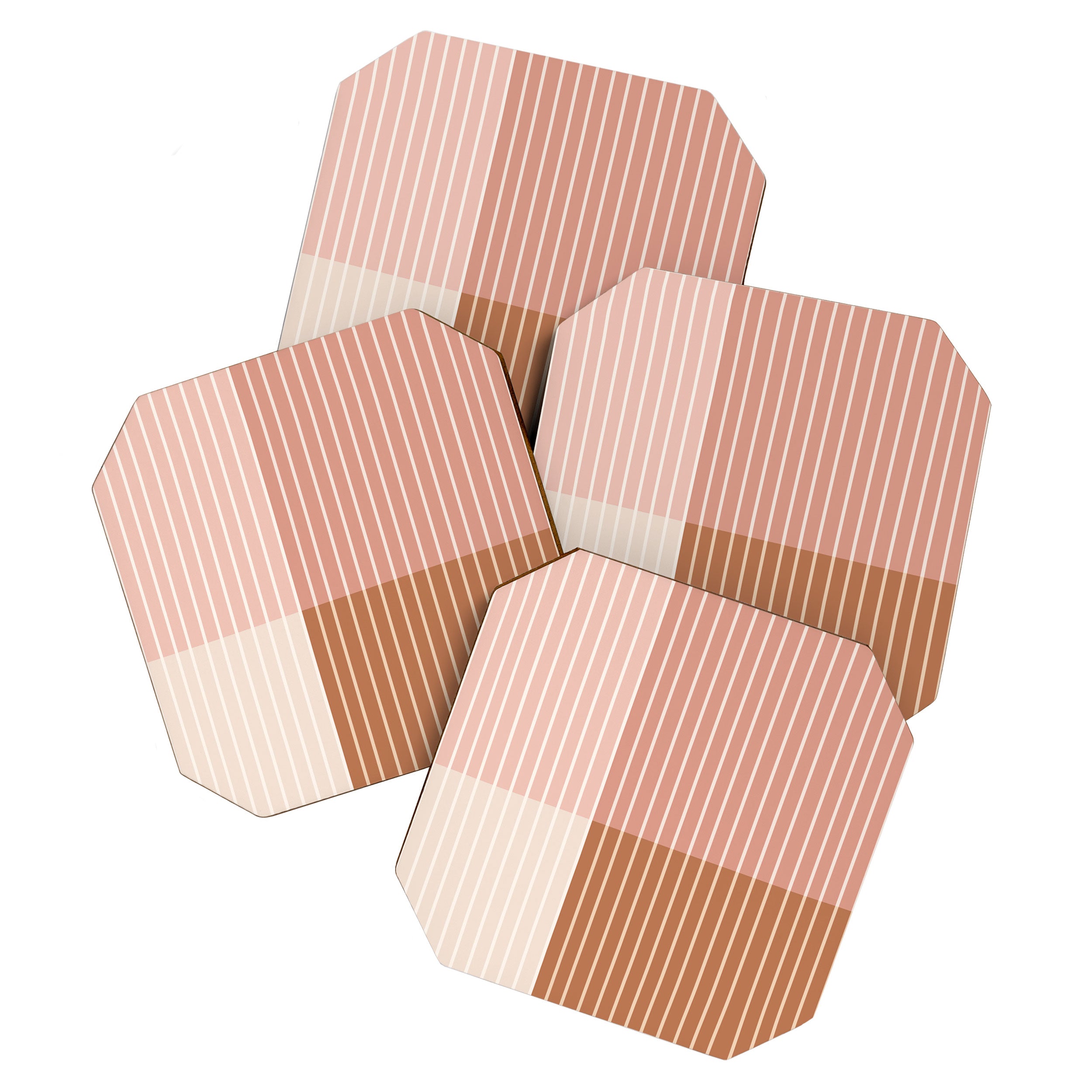Color Block Line Abstract XVI Coaster Gallery Image 1
