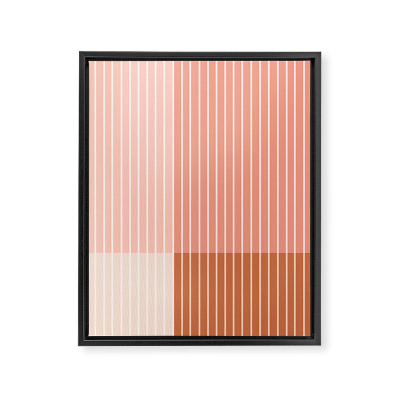 Color Block Line Abstract XVI Framed Canvas Print Gallery Image 8
