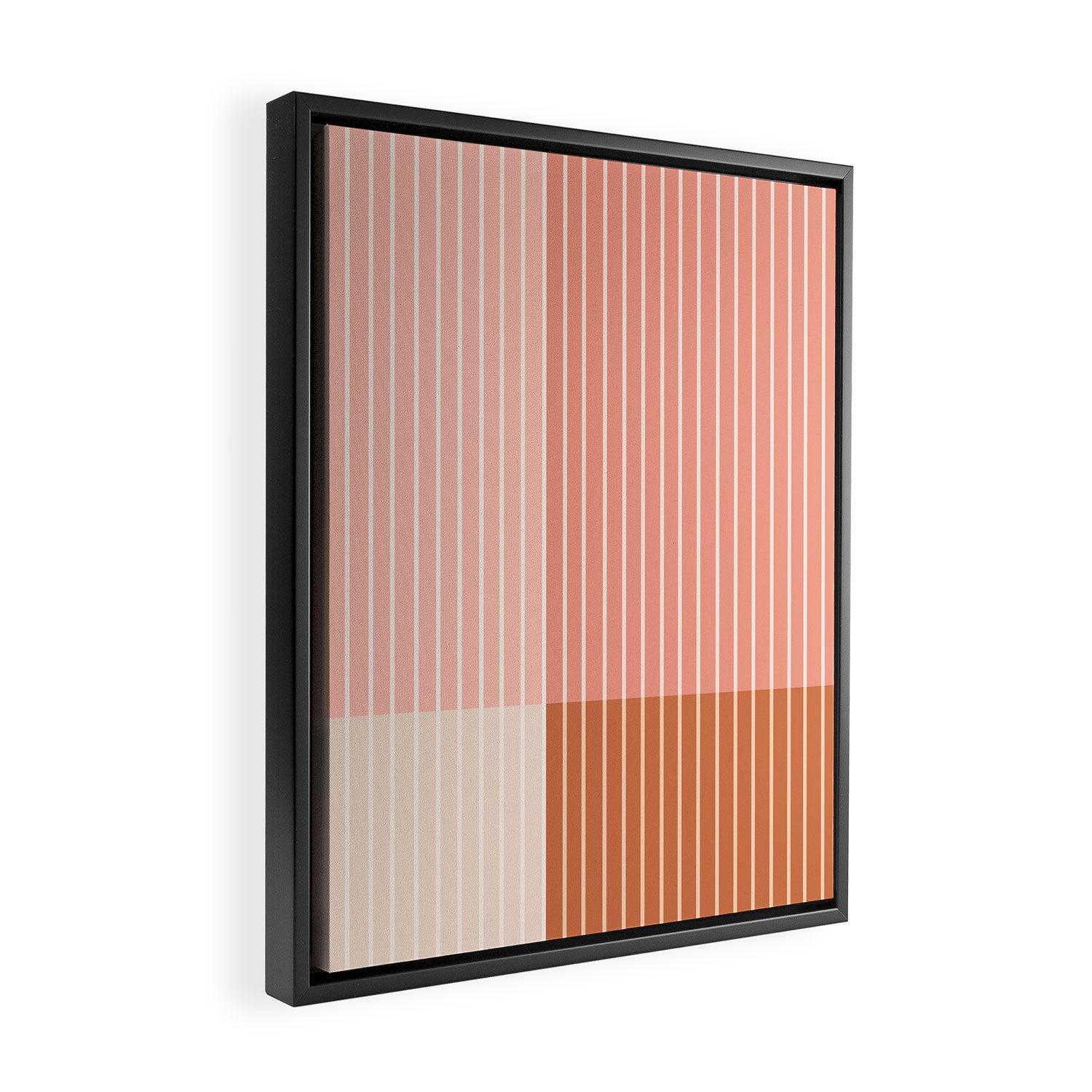 Color Block Line Abstract XVI Framed Canvas Print Gallery Image 2