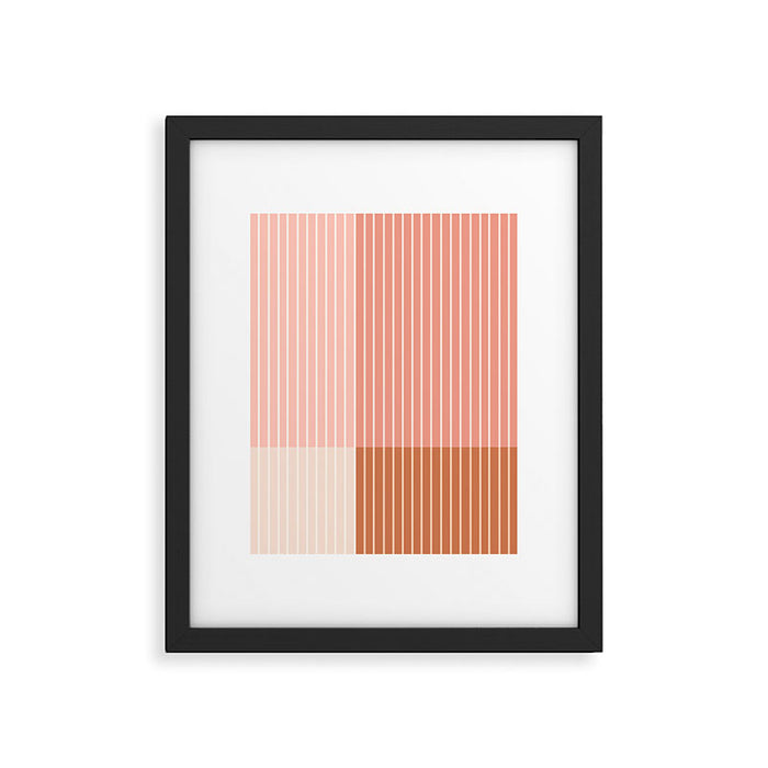 Color Block Line Abstract XVI Framed Art Print Gallery Image 1