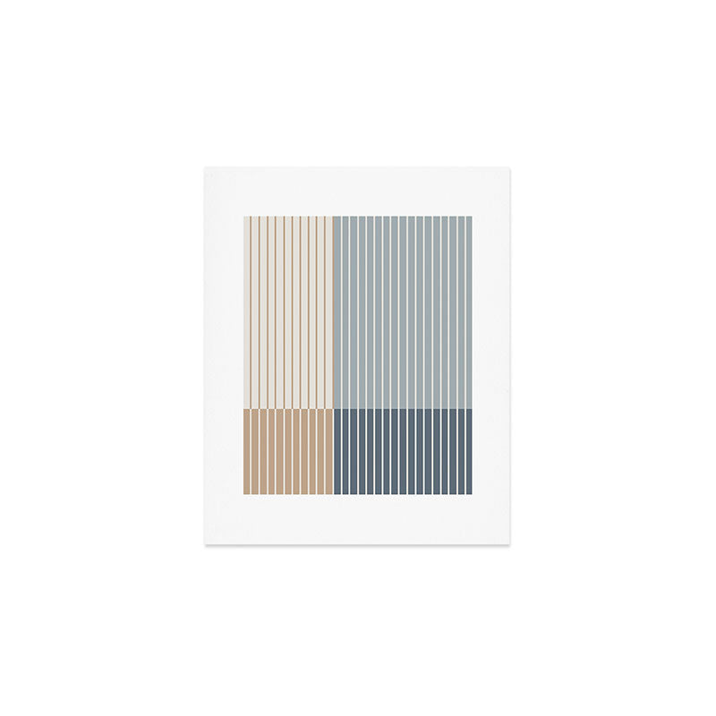 Color Block Line Abstract XVII Art Print Gallery Image 1