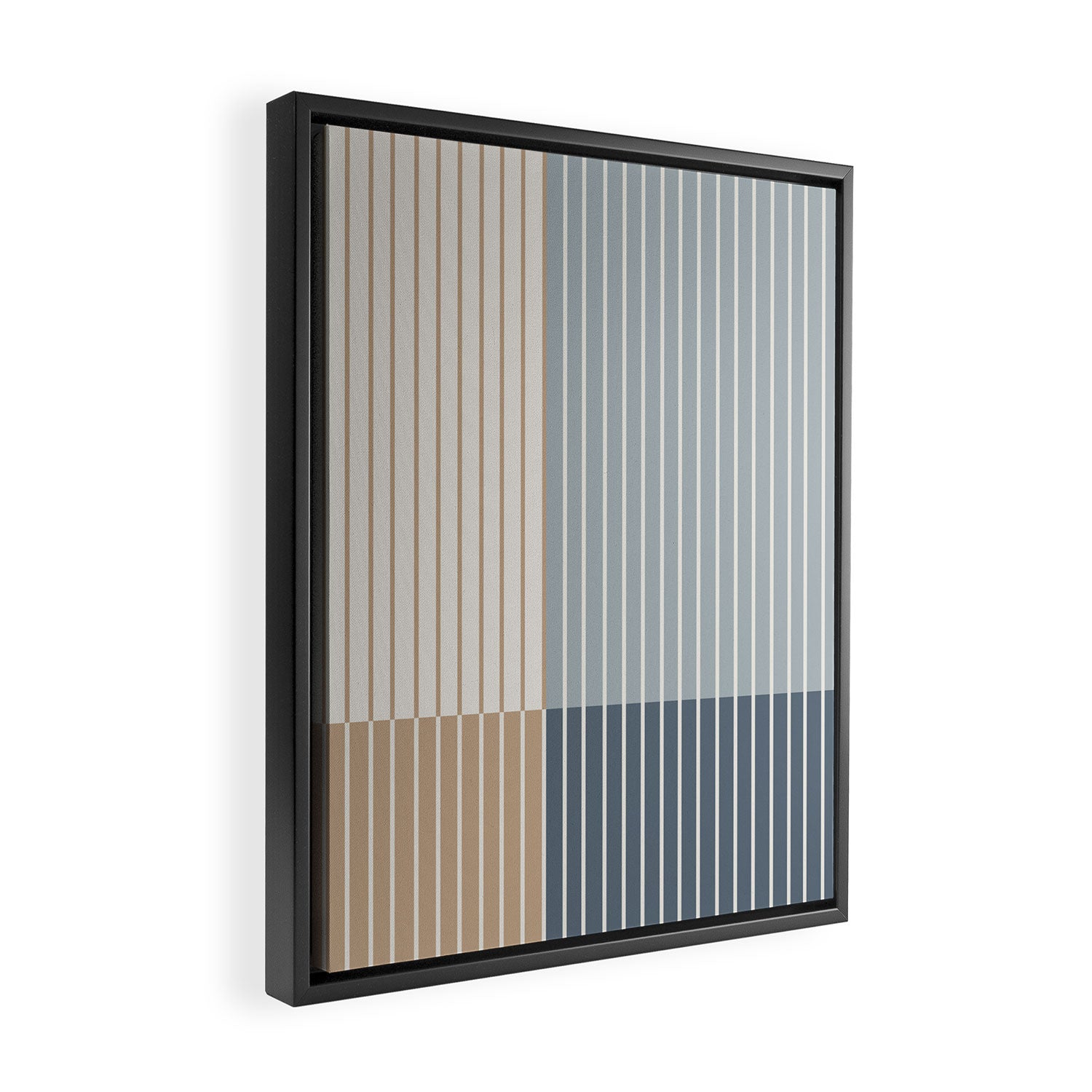 Color Block Line Abstract XVII Framed Canvas Print Gallery Image 2